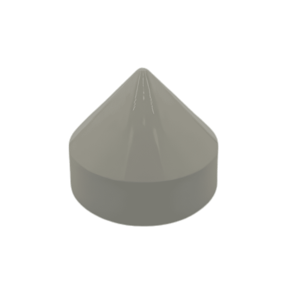 8" Light Gray, Cone, Round, Piling Cap-1