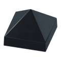 6" x 6" Black, Cone, Square, Piling Cap