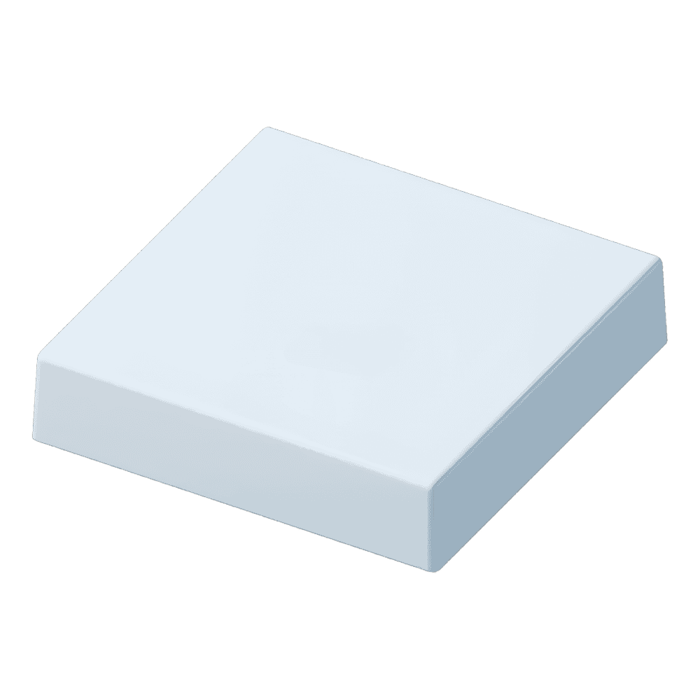 6" x 6" White, Flat, Square, Piling Cap-1