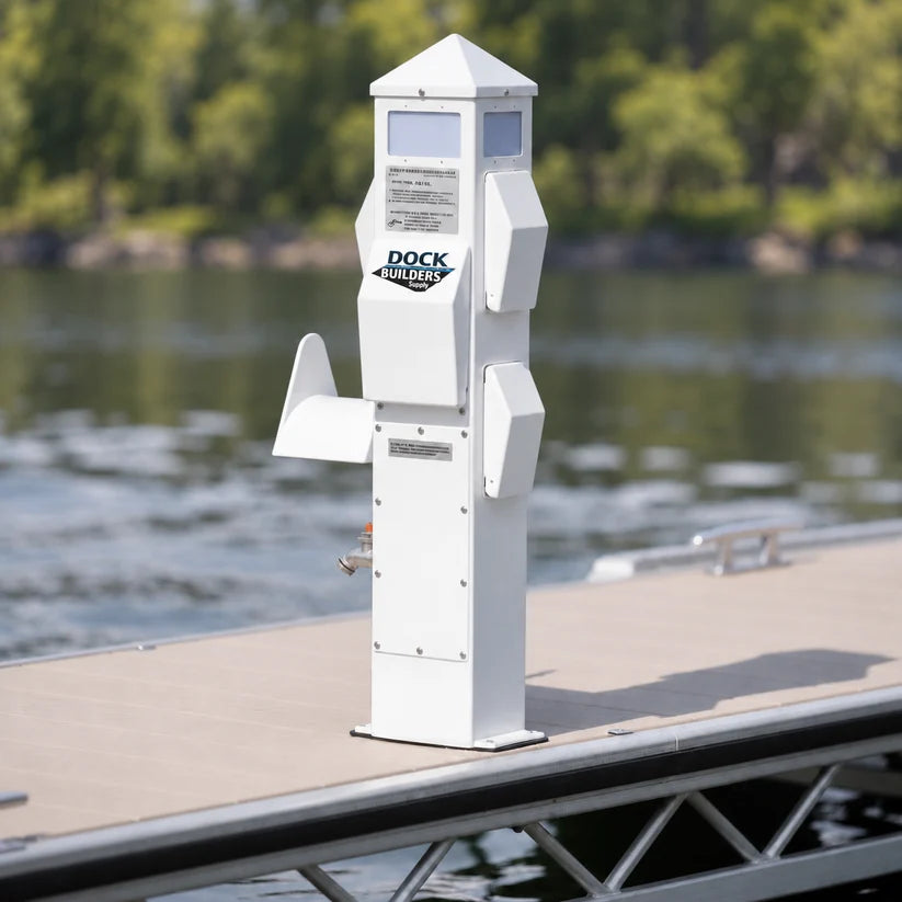 Slimline Dockside Power Pedestal, 20A/30A/20A-1