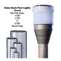 Solar Dock Lites (2 Pack) – Round – White LED