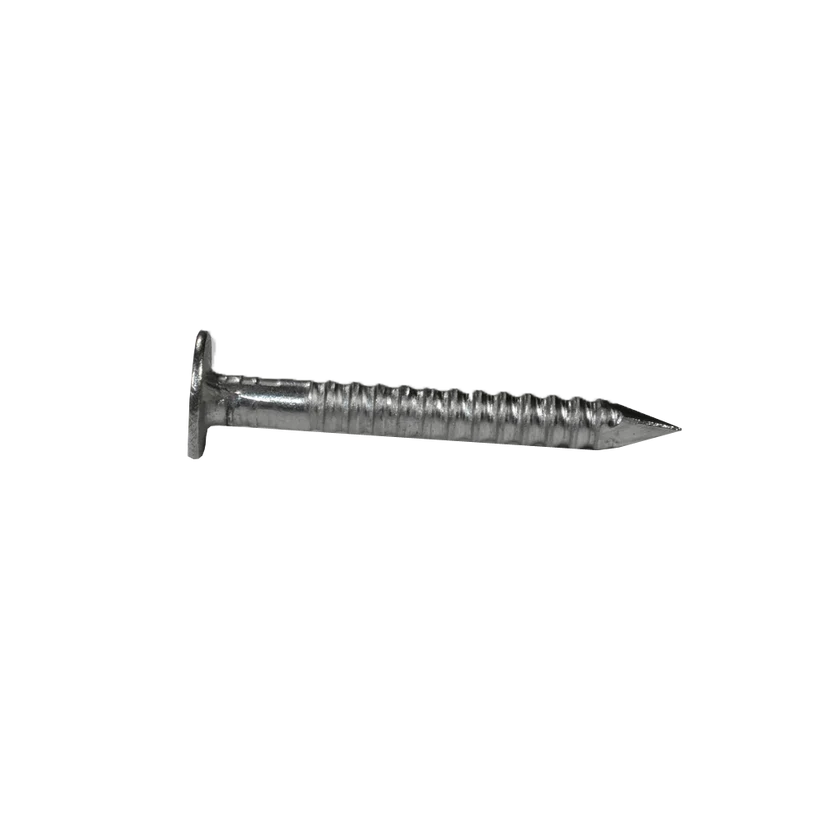 3d (1-1/4") 10 Ga. Ring Shank Roofing Nails, 304 Stainless (25 Pieces)-1