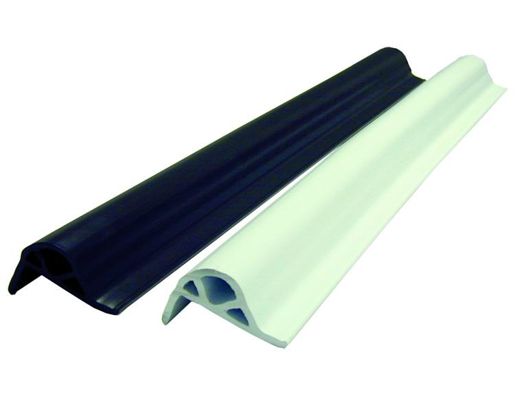 Vinyl Dock Edging, Large P-Shape, White, 3-1/2" H x 2-3/8" W x 10' L