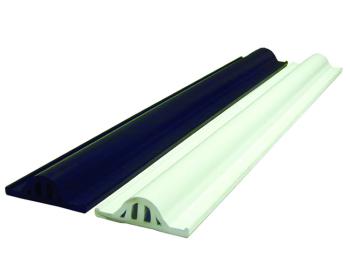 5008 WHITE Premium HD Flat Dock Vinyl Edging, 10ft Strips