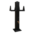 36" Dual Water Stanchion, Powder Coated, Black
