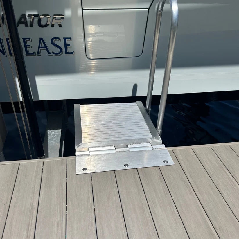 Hinged Aluminum Boarding Platform – 36" W x 27” Long-1