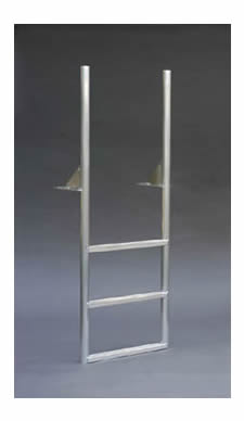 3 Step Finger Pier Straight Ladder with 3-1/2" Wide Steps