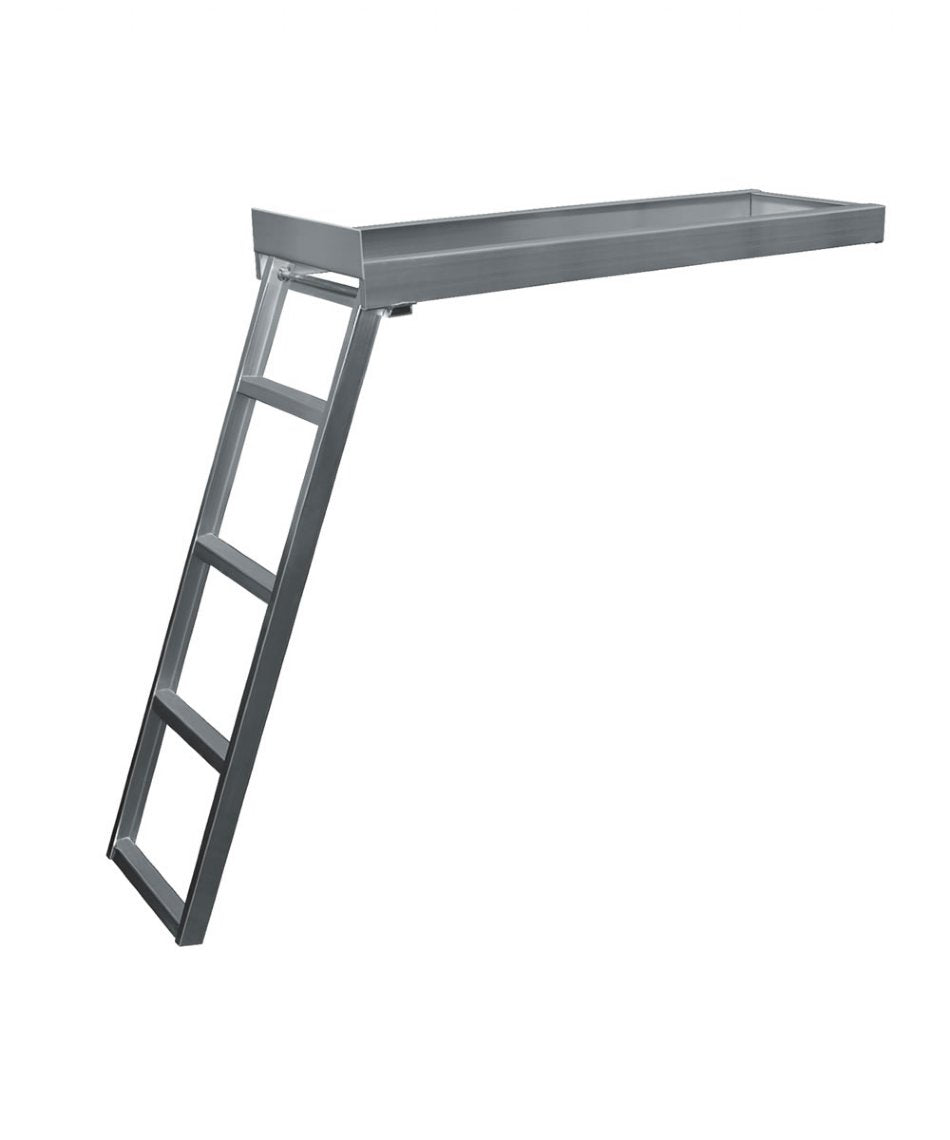 4 Step Flat Front Under-Deck Pontoon Ladder-1