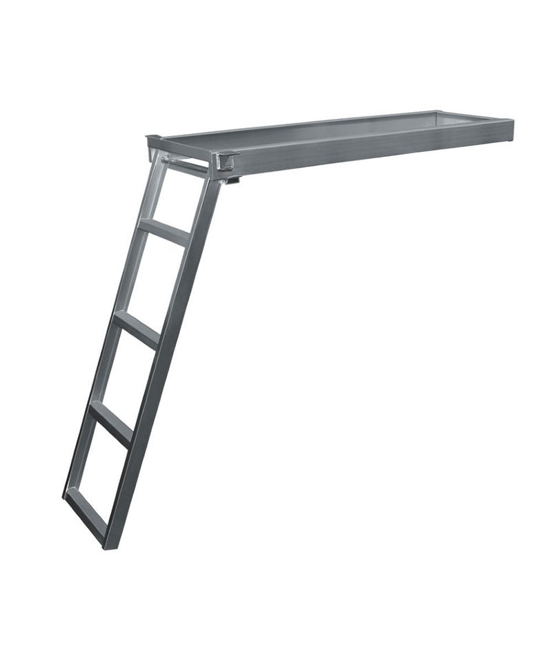 5 Step Round Front Under-Deck Pontoon Ladder-1