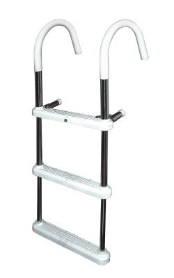 3 Step Stainless Steel Gunwale 11 in. Hook Ladder-2