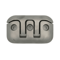 8 in. Aluminum Flip-Up Cleat, BRUSHED