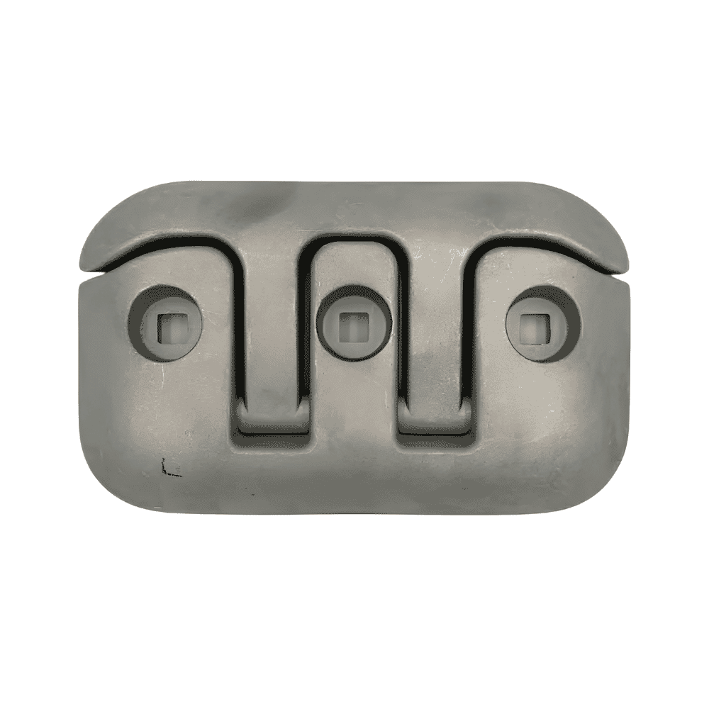 8 in. Aluminum Flip-Up Cleat, BRUSHED