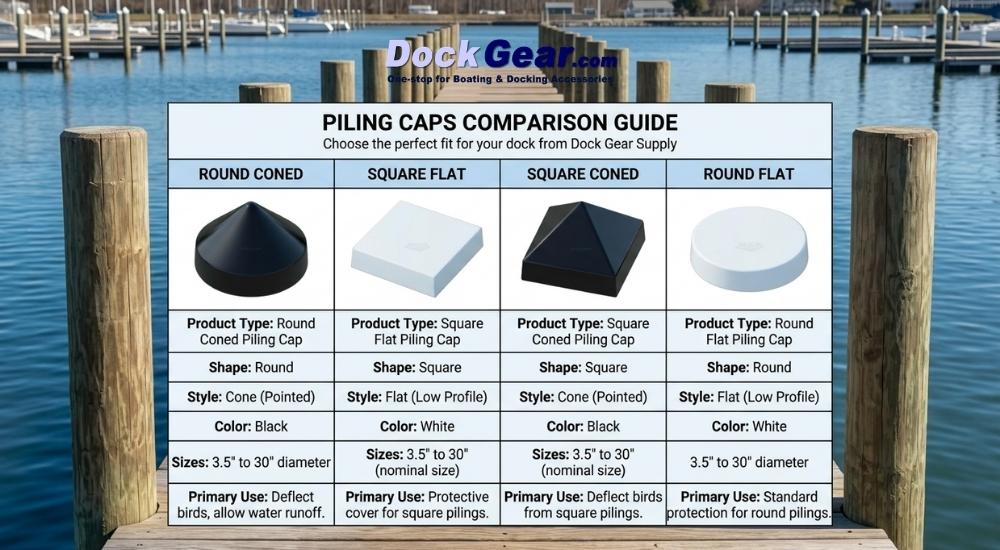 Dock Piling Caps Comparison