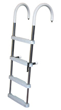 4 Step Stainless Steel Telescoping Pontoon Ladder