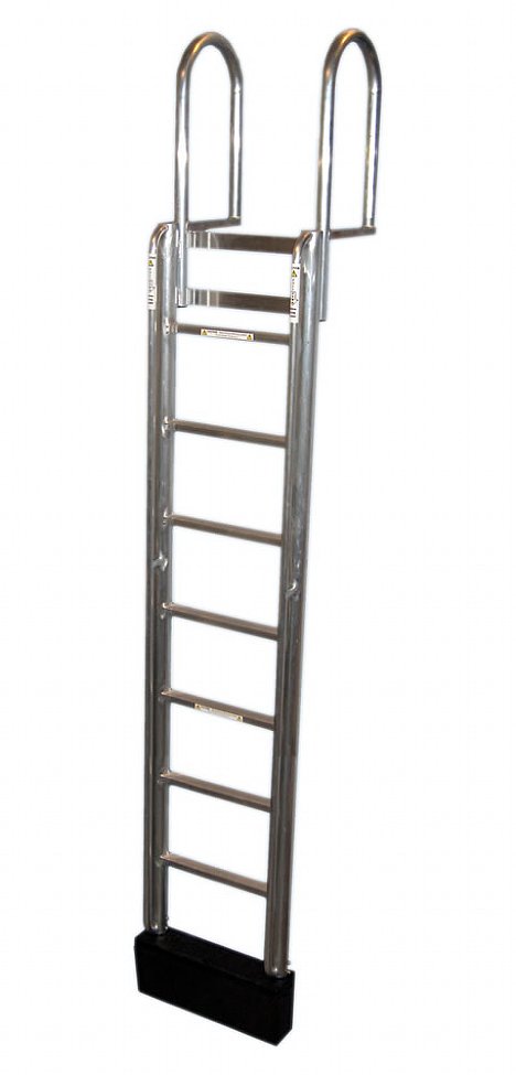 8 Step FLOATSTEP Aluminum Dock Ladders