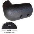 Large Corner Hercules Dock Bumpers™, Black