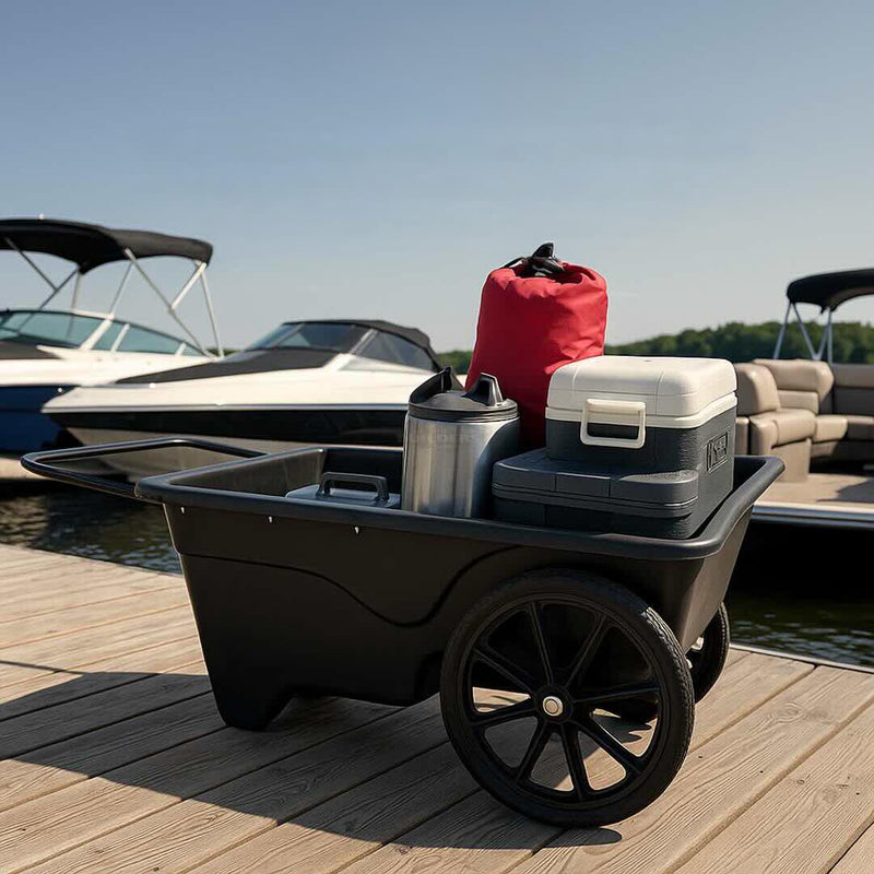 Heavy-Duty Dock Cart with Solid Tires (Beach Wagon)-1