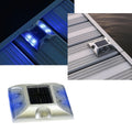 Marine Solar Dock Light – Aluminum, Blue LEDs