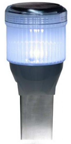 Solar Dock Lites (2 Pack) – Square – Yellow LED-1