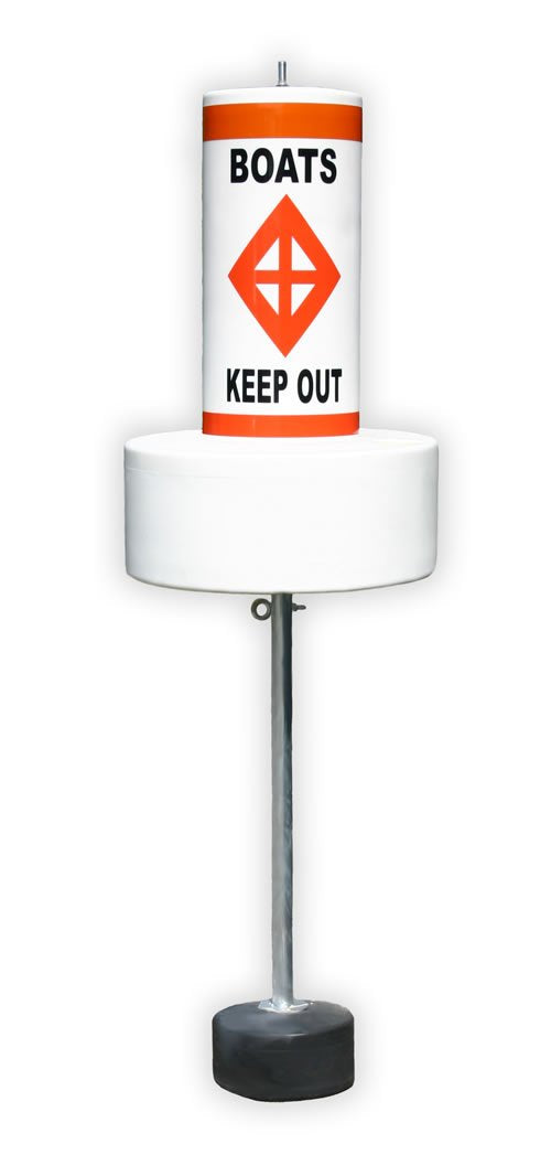 Tough Seal Float Collar Buoys with External Ballast (CUSTOM LABEL)