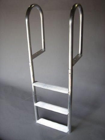 5 Step Straight Ladder with 3-1/2" Wide Steps-1